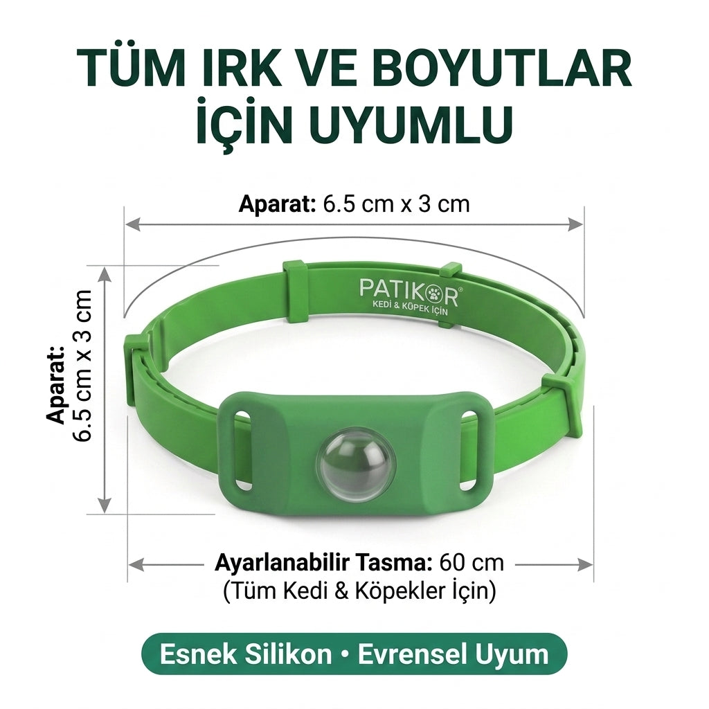 PatiKor™ - Kedi & Köpek İçin Yıl Boyu Sinek ve Böcek Koruyucu