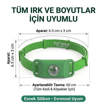 PatiKor™ - Kedi & Köpek İçin Yıl Boyu Sinek ve Böcek Koruyucu