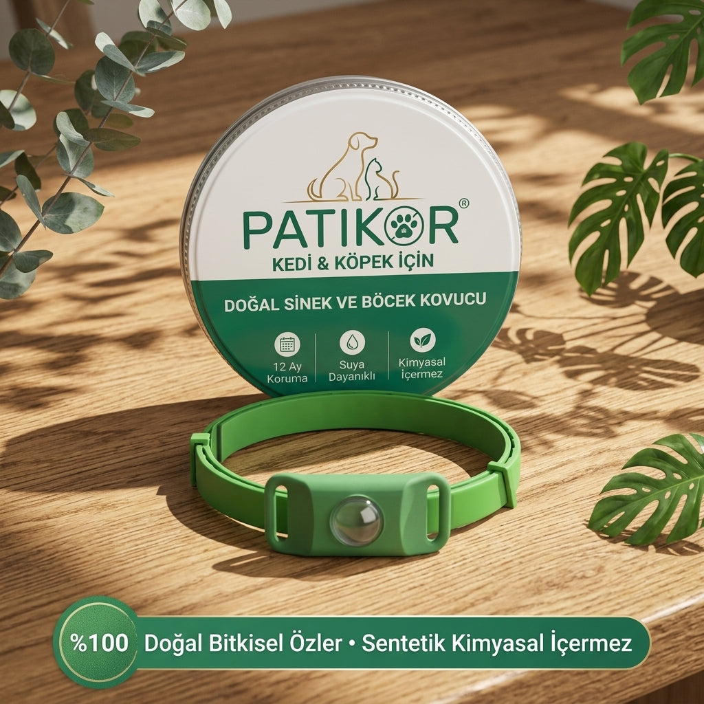 PatiKor™ - Kedi & Köpek İçin Yıl Boyu Sinek ve Böcek Koruyucu