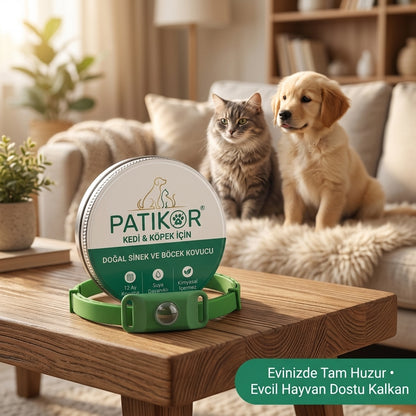PatiKor™ - Kedi & Köpek İçin Yıl Boyu Sinek ve Böcek Koruyucu
